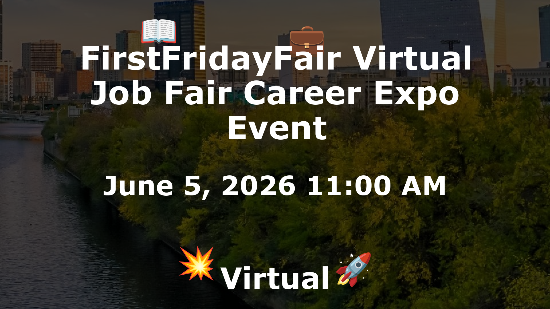 FirstFridayFair Virtual Job Fair Career Expo Event event image
